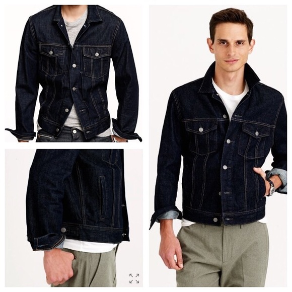 j crew black jean jacket